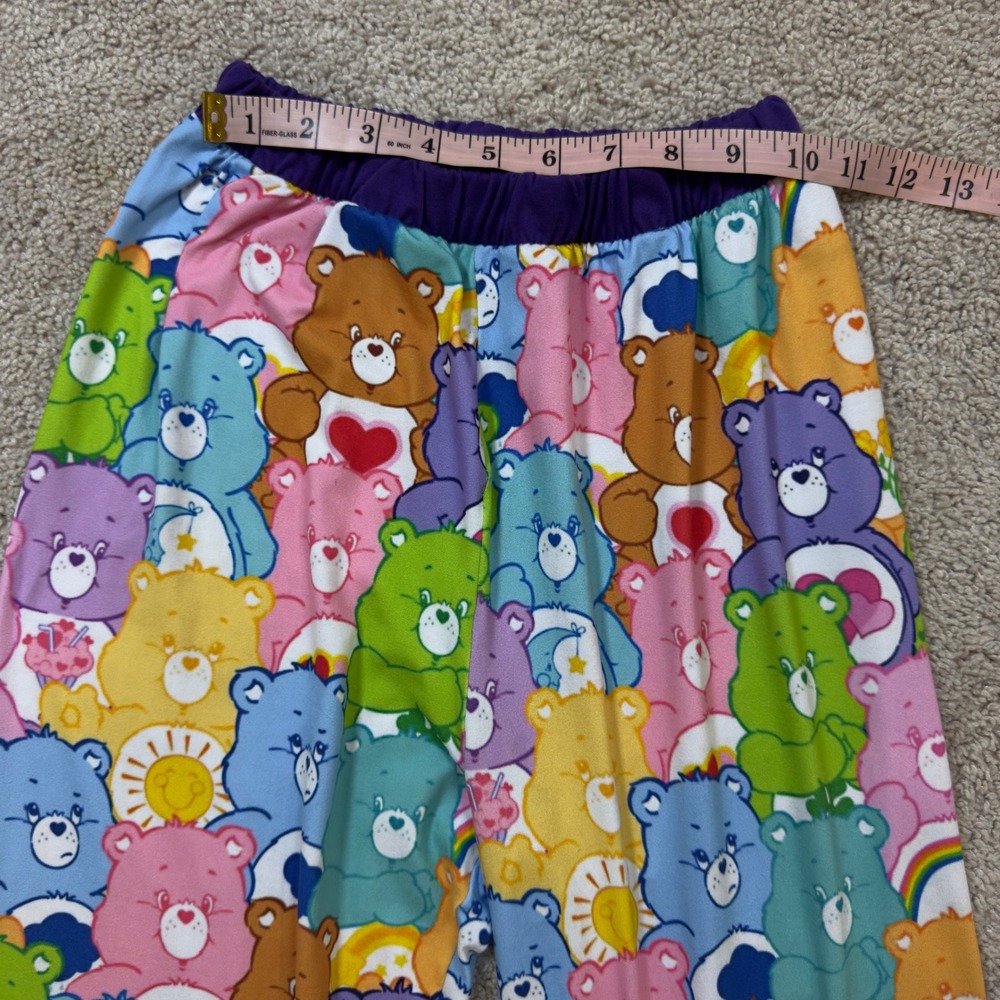 Care Bears Pajama Pants Womens Purple Elastic Waist All Over Print Lounge Pants - Picture 4 of 7